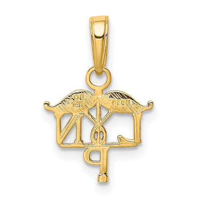 14K Gelbgold Lpn Symbol Anhänger