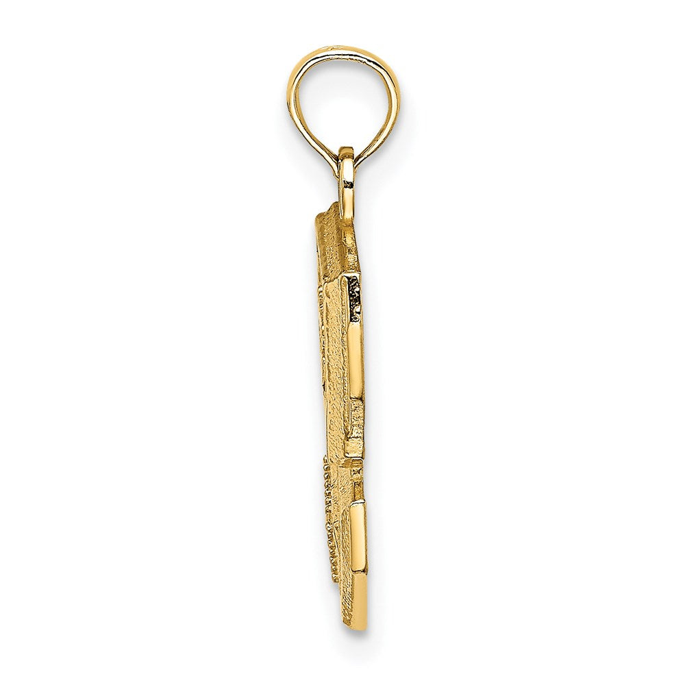 14K Gelbgold Charm "Computergenie