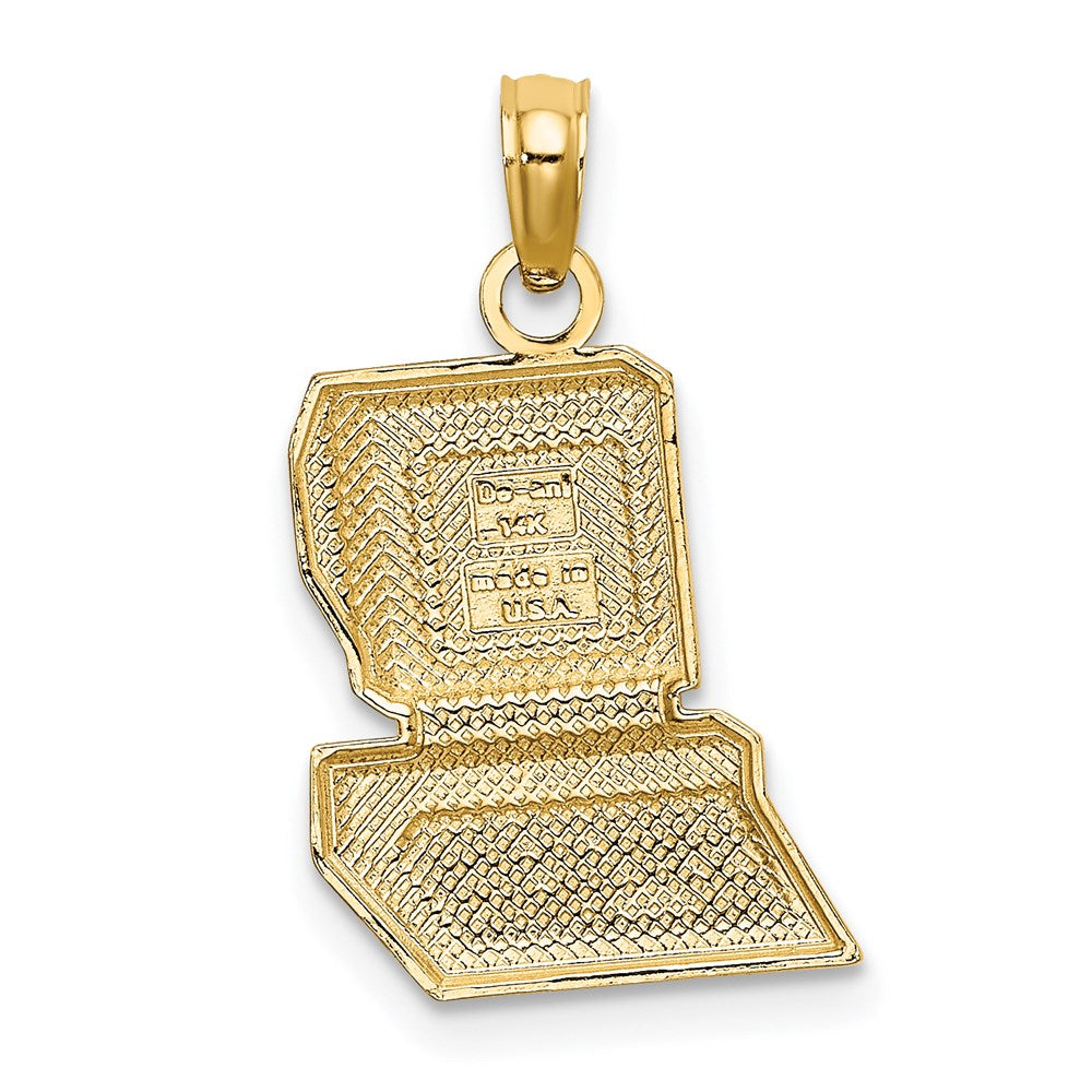 14K Gelbgold Charm "Computergenie