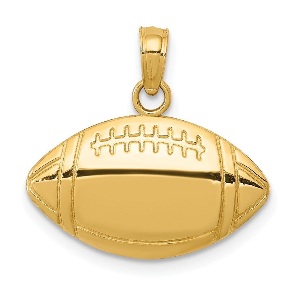 14K Gelbgold Football Charm