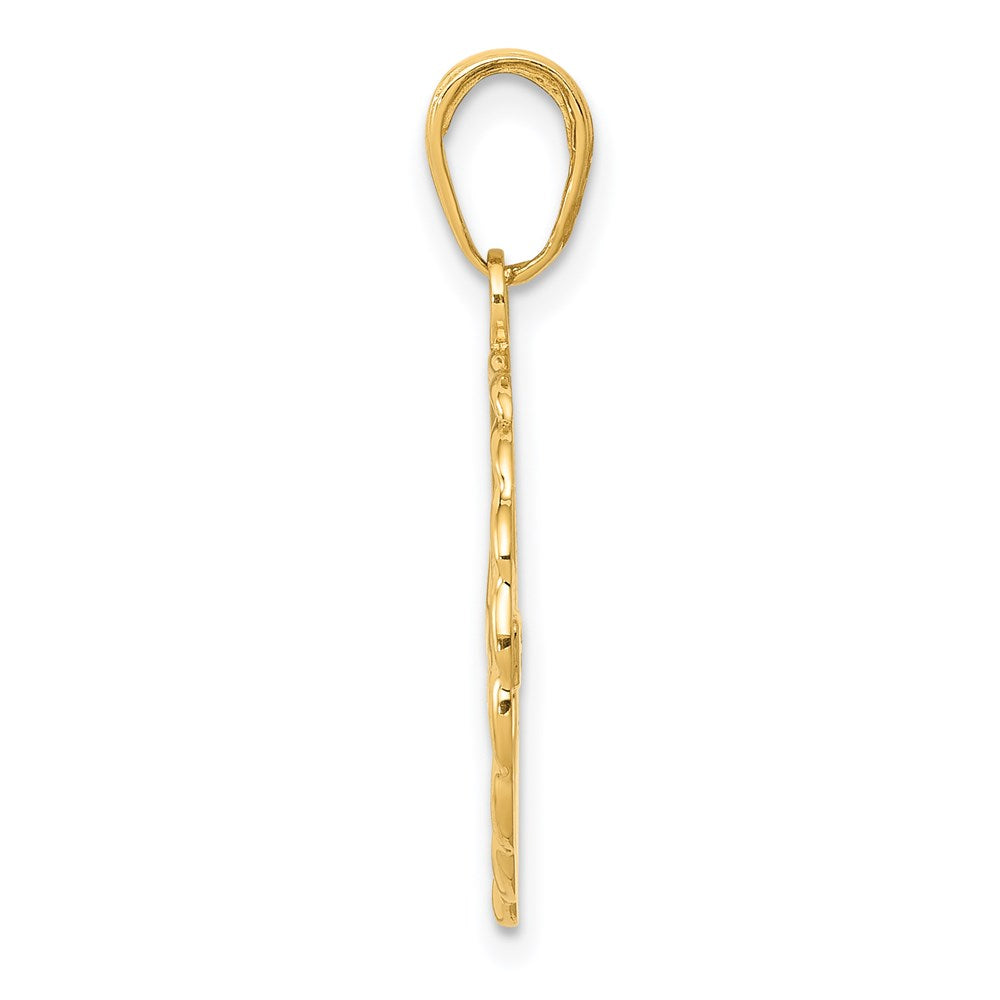 14K Gelbgold Swimming Charm