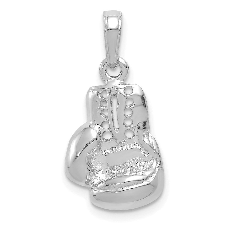 14K Weißgold Großer Boxhandschuh-Charm