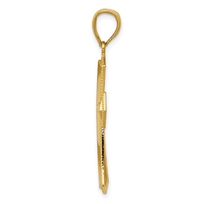 14K Gelbgold Passion-Kreuz-Anhänger