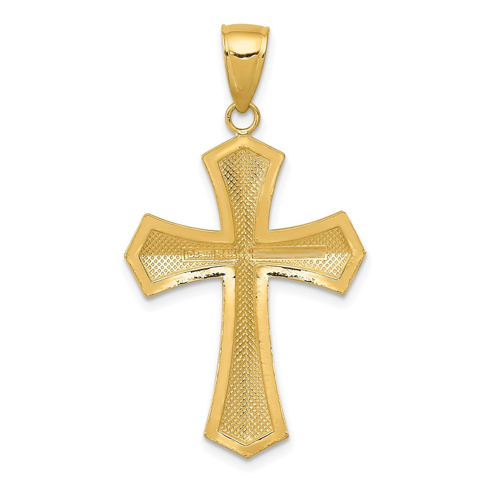 14K Gelbgold Passion-Kreuz-Anhänger