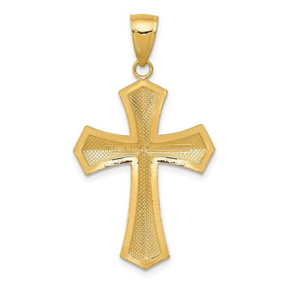14K Gelbgold Passion-Kreuz-Anhänger