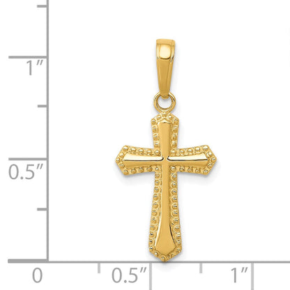 14K Gelbgold Passion Kreuz Anhänger