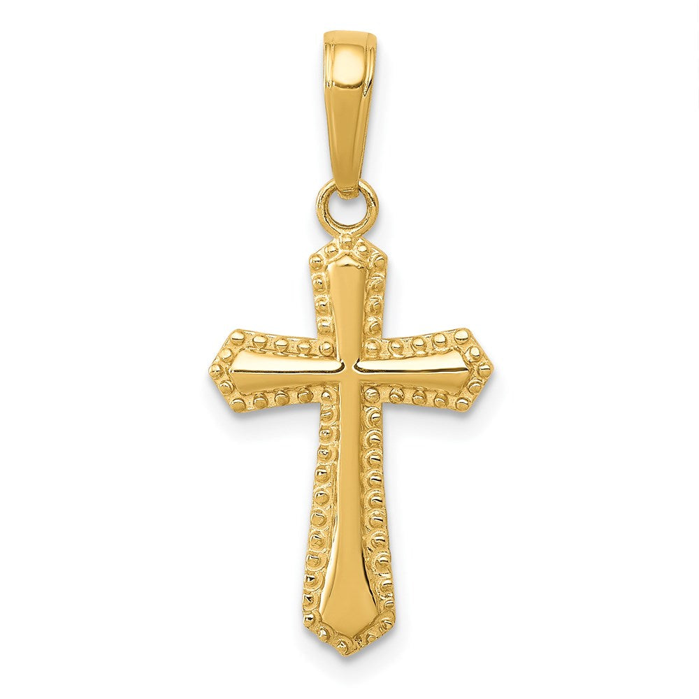 14K Gelbgold Passion Kreuz Anhänger