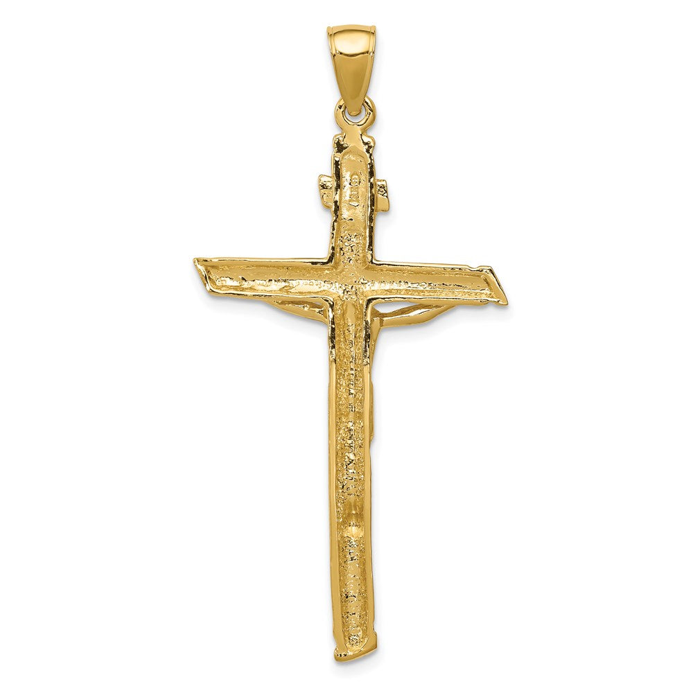 14K Gelbgold INRI-Kruzifix-Anhänger