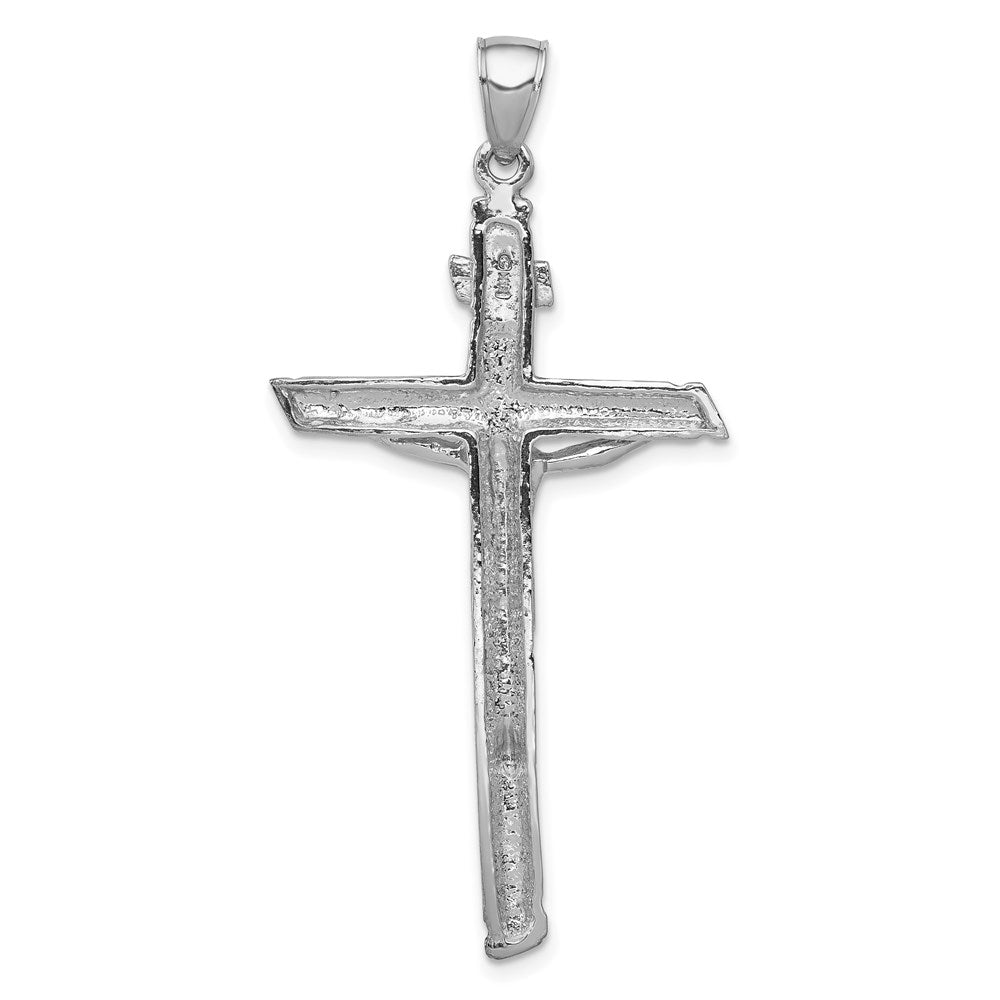 Kruzifix-Anhänger „INRI“ aus 14K Weißgold