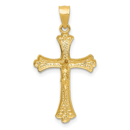14K Gelbgold Kruzifix Anhänger