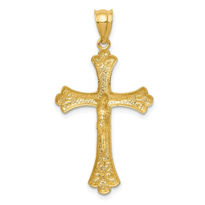 14K Gelbgold Kruzifix-Anhänger