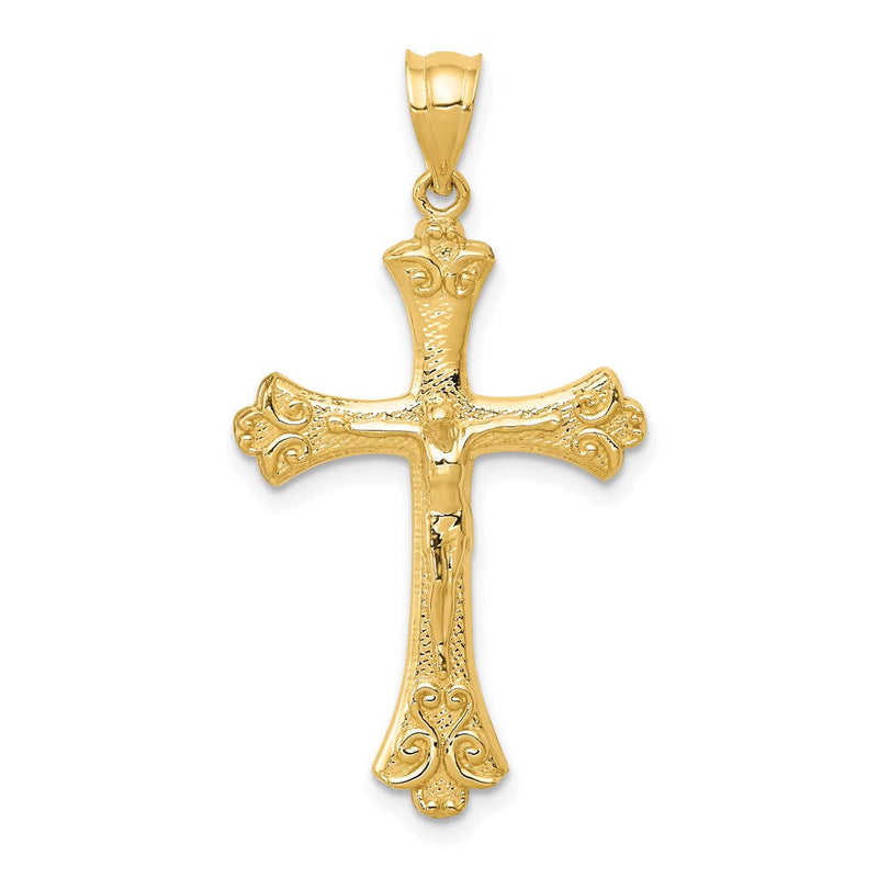 14K Gelbgold Kruzifix-Anhänger
