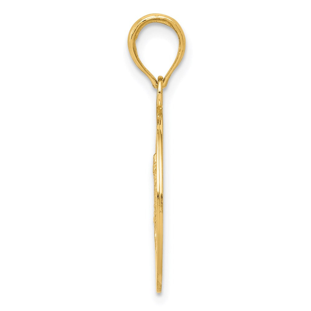 14K Gelbgold Sankt Christophorus Medaille Anhänger