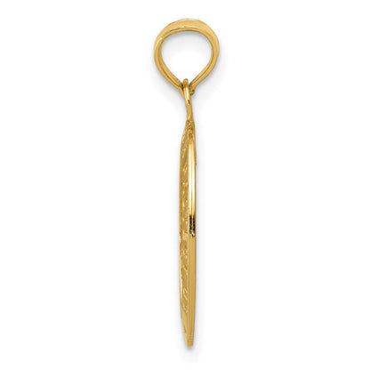 14K Gelbgold Saint Christopher Medaille Anhänger