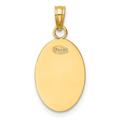 14K Gelbgold Saint Christopher Medaille Anhänger