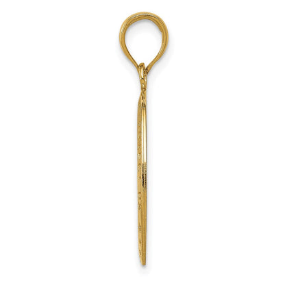 14 Karat Gelbgold Sankt-Christopherus-Medaille-Anhänger