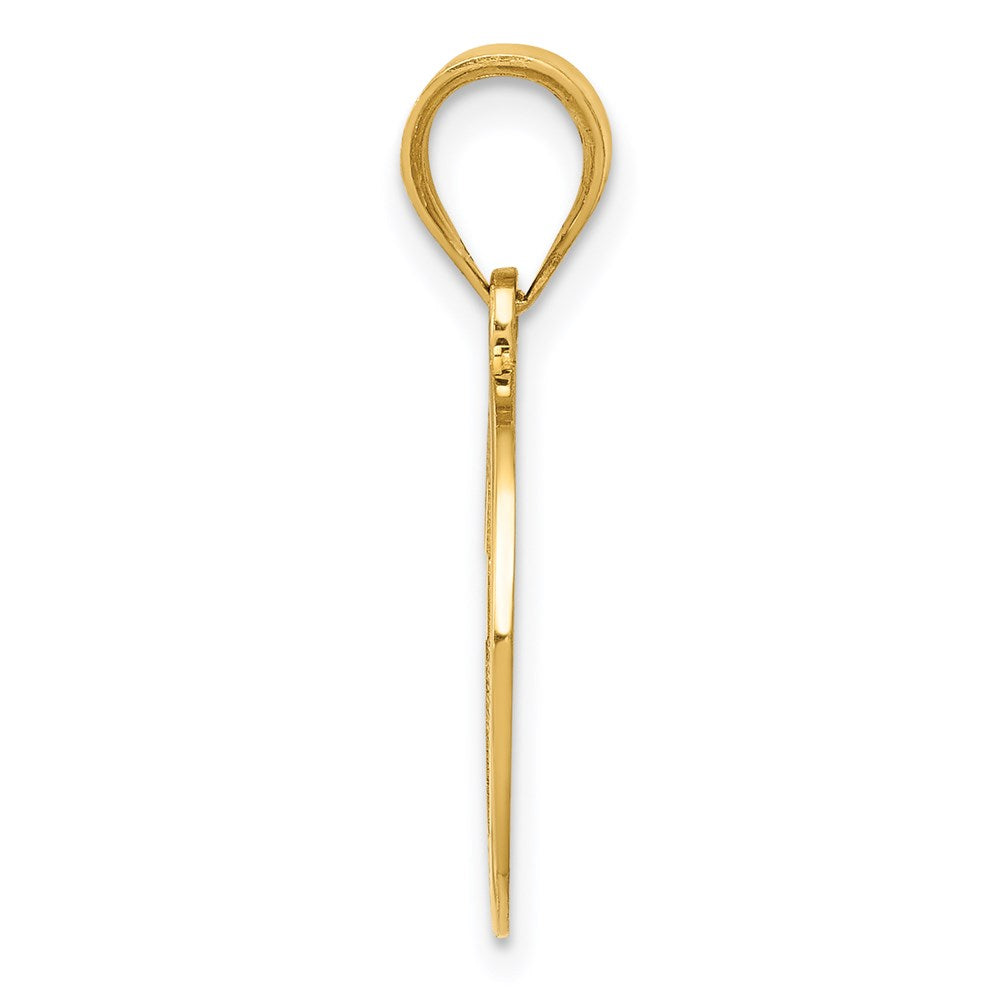 14K Gelbgold Wendecharm Kreuz & Erstkommunion