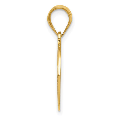 14K Gelbgold Wendecharm Kreuz & Erstkommunion