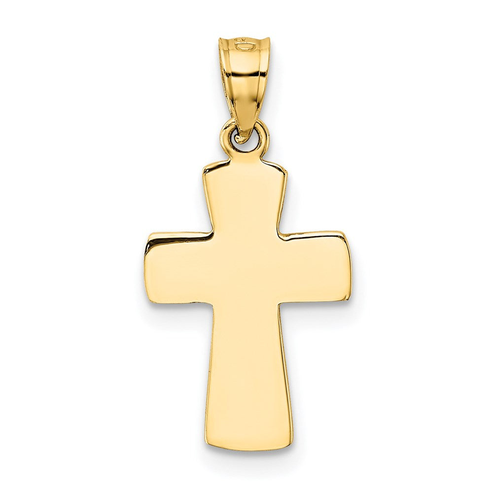 14K Gelbgold First Heilig Kommunion Kreuz Anhänger