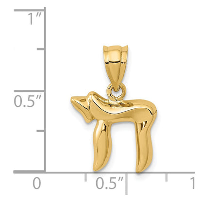 14K Gelbgold Chai Charm