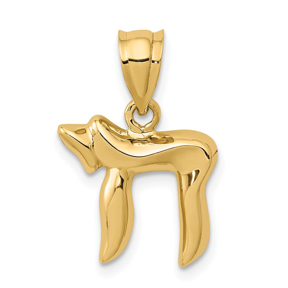 14K Gelbgold Chai Charm