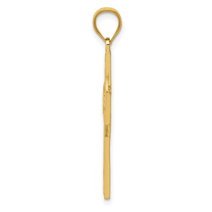 14K Gelbgold Keltisches Kreuz Anhänger