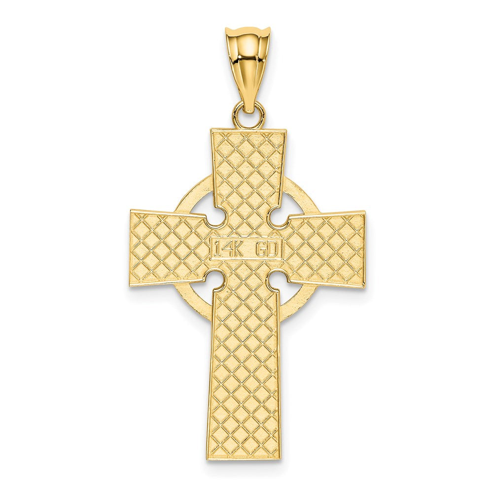 14K Gelbgold Keltisches Kreuz Anhänger