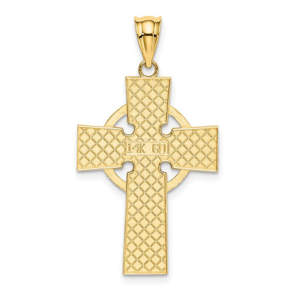 14K Gelbgold Keltisches Kreuz Anhänger