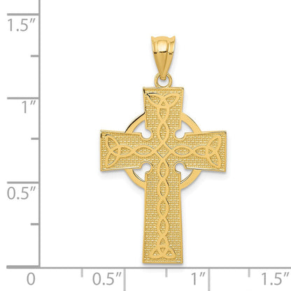 14K Gelbgold Keltisches Kreuz Anhänger