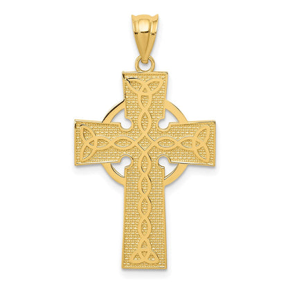 14K Gelbgold Keltisches Kreuz Anhänger
