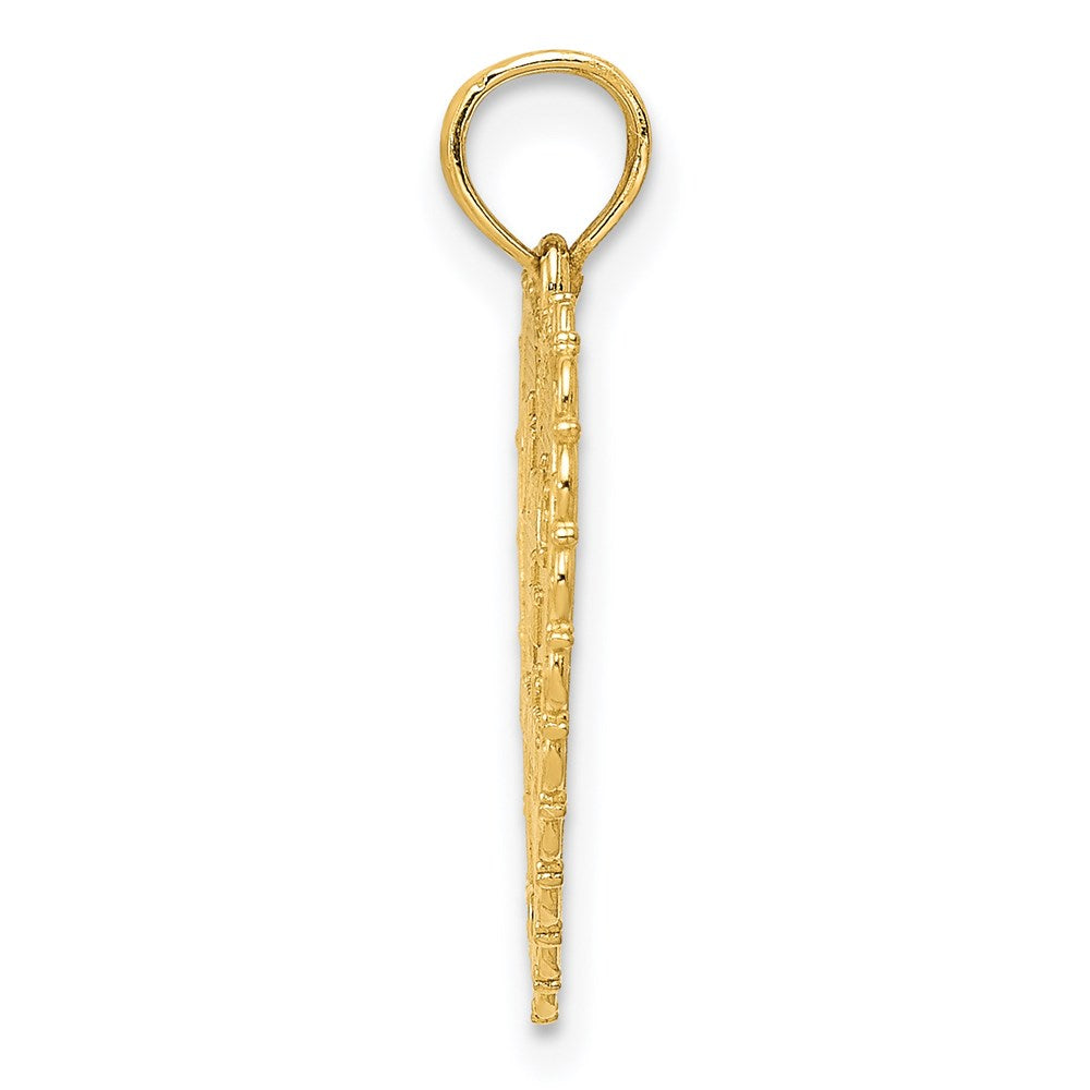 14K Gelbgold wendbarer Anhänger „FOR MY MOM / Thanks For Everything“