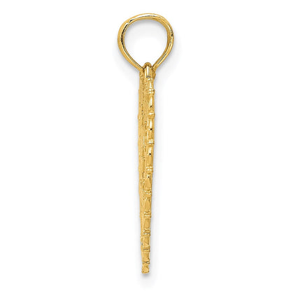 14K Gelbgold wendbarer Anhänger „FOR MY MOM / Thanks For Everything“