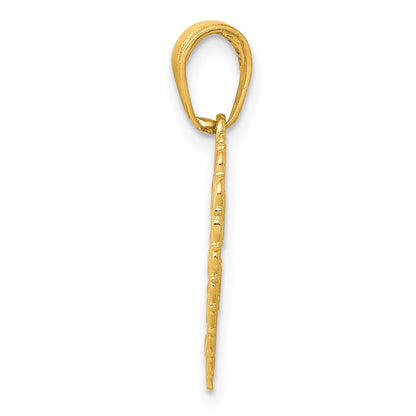 14K Gelbgold Wendbar For My Schwester-friends für Immer Anhänger