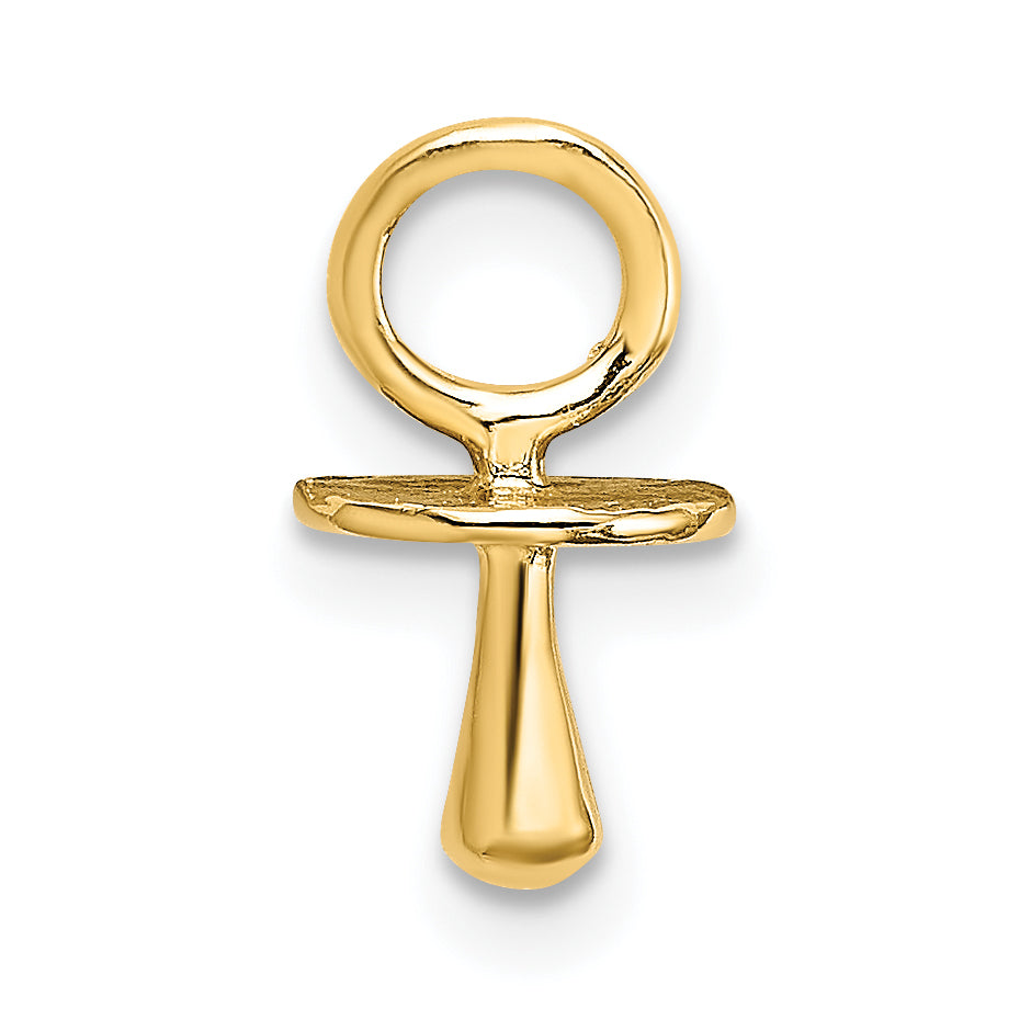 14K Gelbgold Poliert 3-d Pacifier Charm