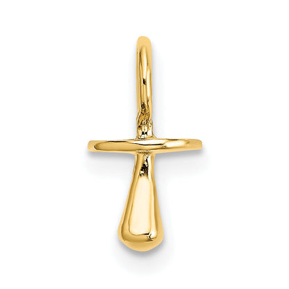 14K Gelbgold Poliert 3-d Pacifier Charm