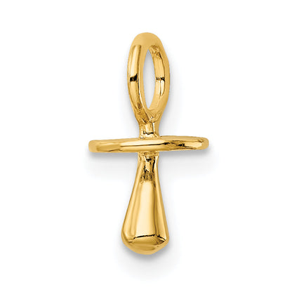 14K Gelbgold Poliert 3-d Pacifier Charm
