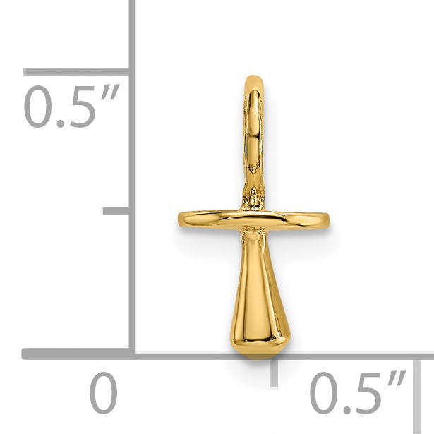14K Gelbgold Poliert 3-d Pacifier Charm