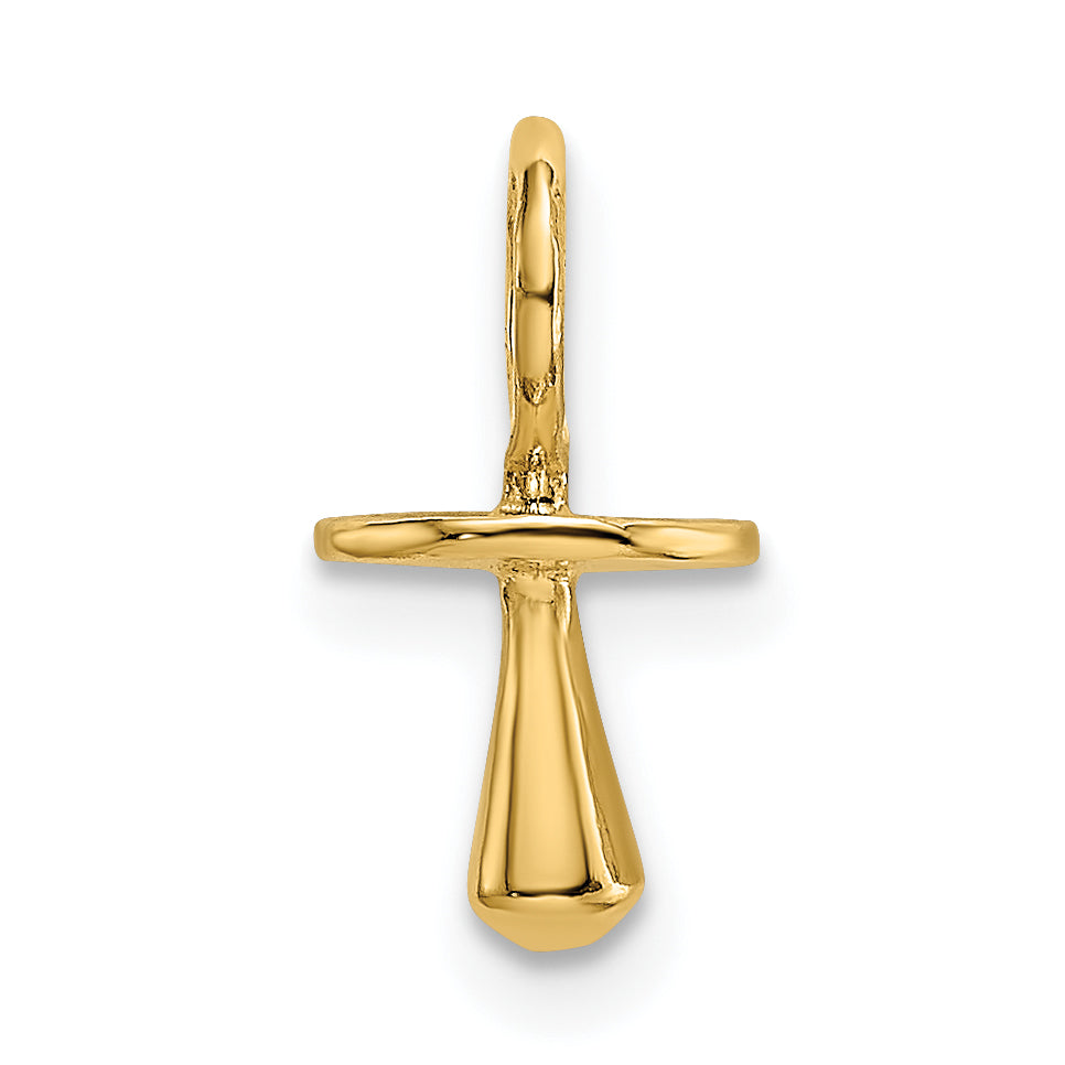14K Gelbgold Poliert 3-d Pacifier Charm