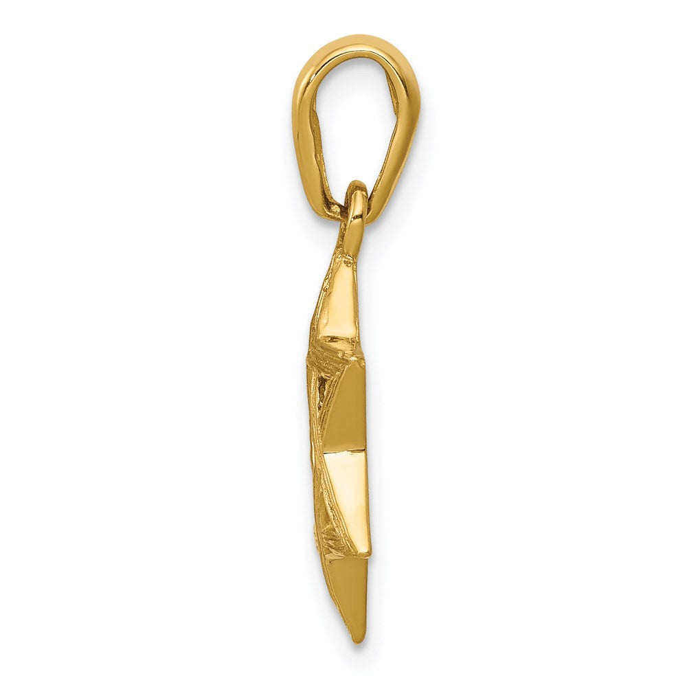 14K Gelbgold Davidstern-Anhänger