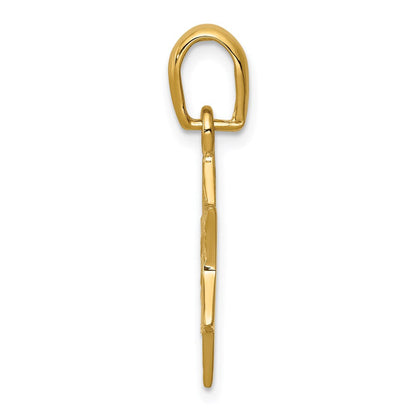 14K Gelbgold Stern Of David Anhänger