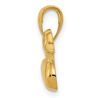 14K Gelbgold Stockenten-Charm