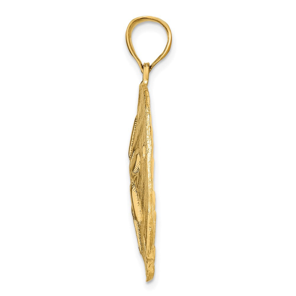Sanddollar-Anhänger aus 14K Gelbgold