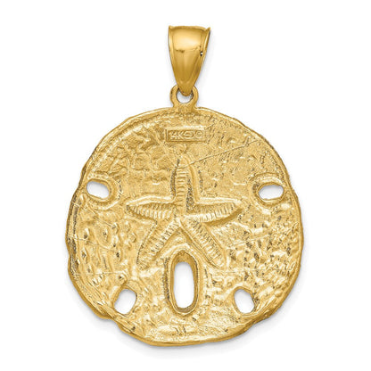 Sanddollar-Anhänger aus 14K Gelbgold