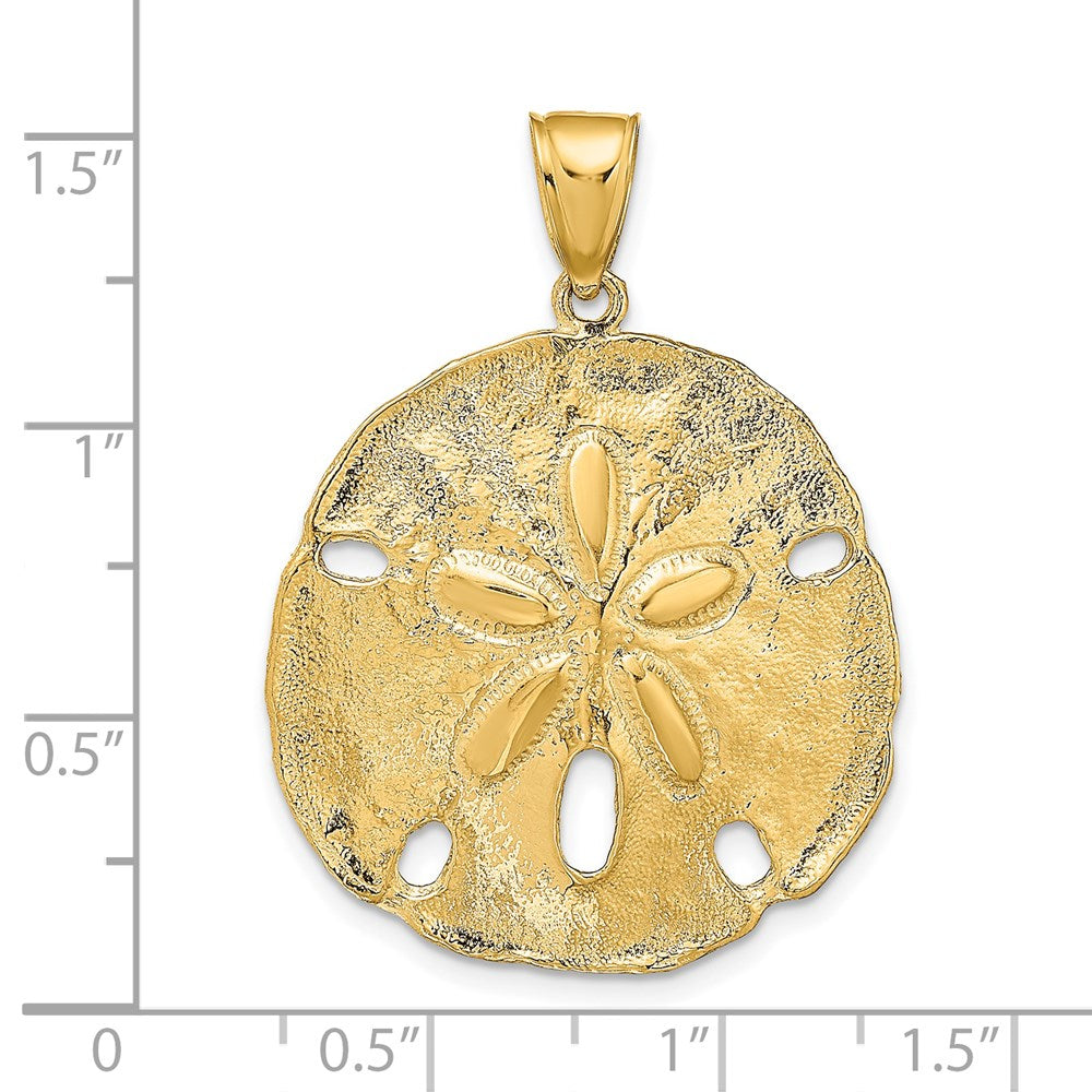 Sanddollar-Anhänger aus 14K Gelbgold