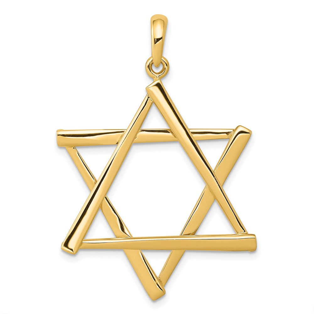 14K Gelbgold Davidstern-Anhänger