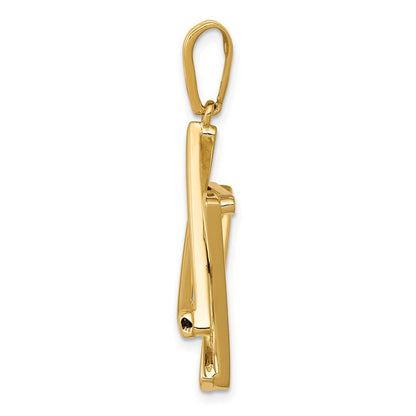 14K Gelbgold Davidstern-Anhänger