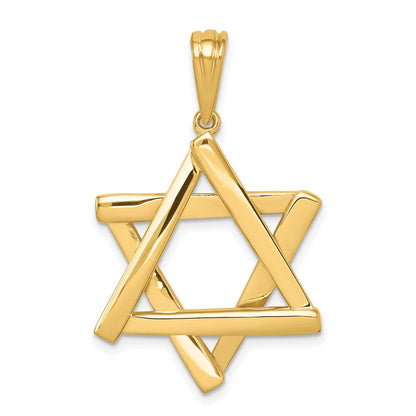 14K Gelbgold Davidstern-Anhänger