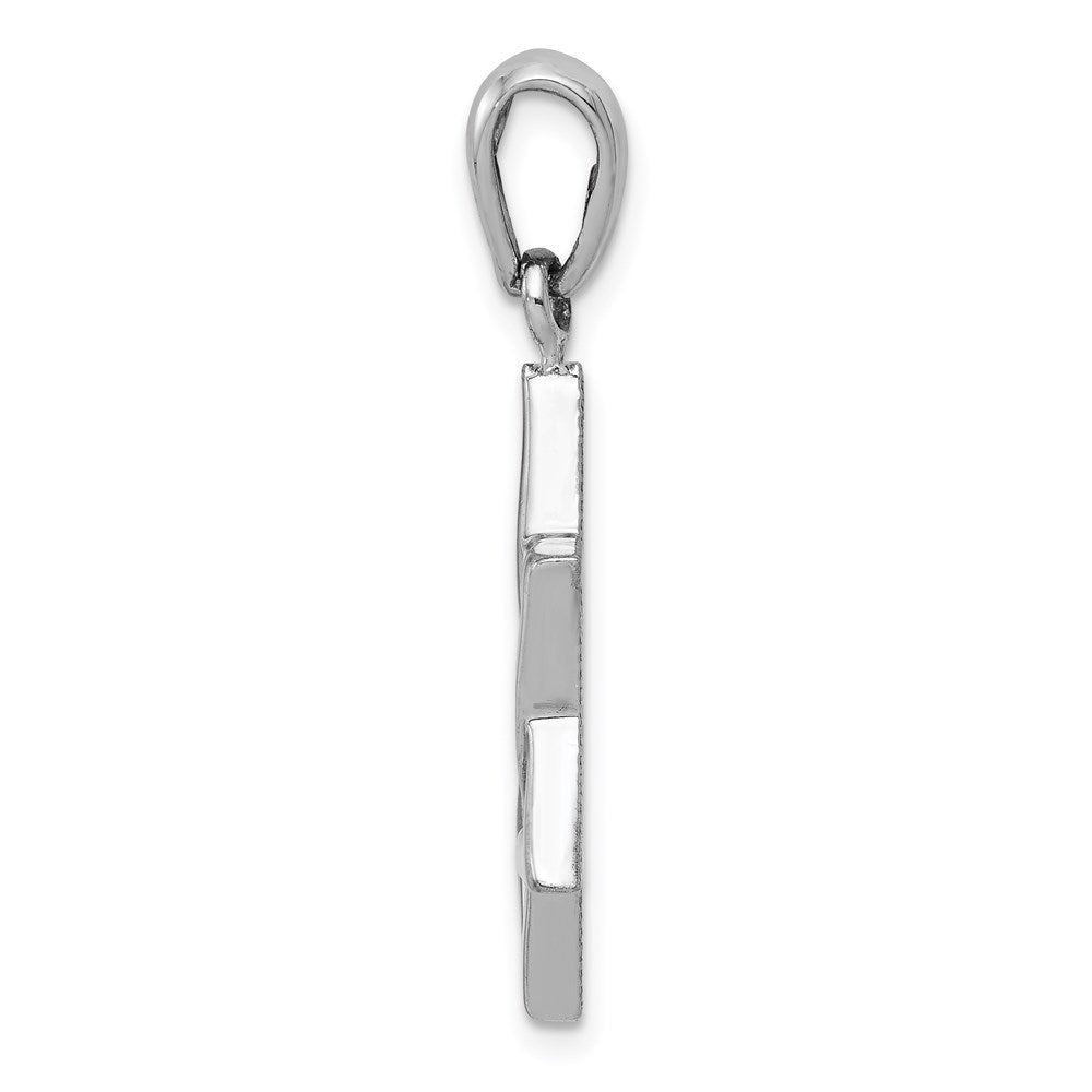 Davidstern-Anhänger aus 14K Weißgold