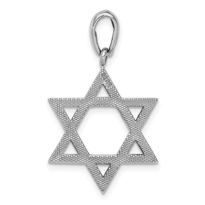 Davidstern-Anhänger aus 14K Weißgold