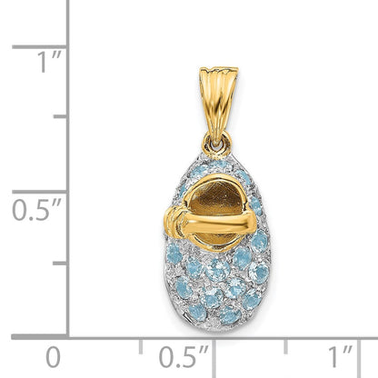 14K Gelbgold Oval Ost-west Saphir und Diamant Ring